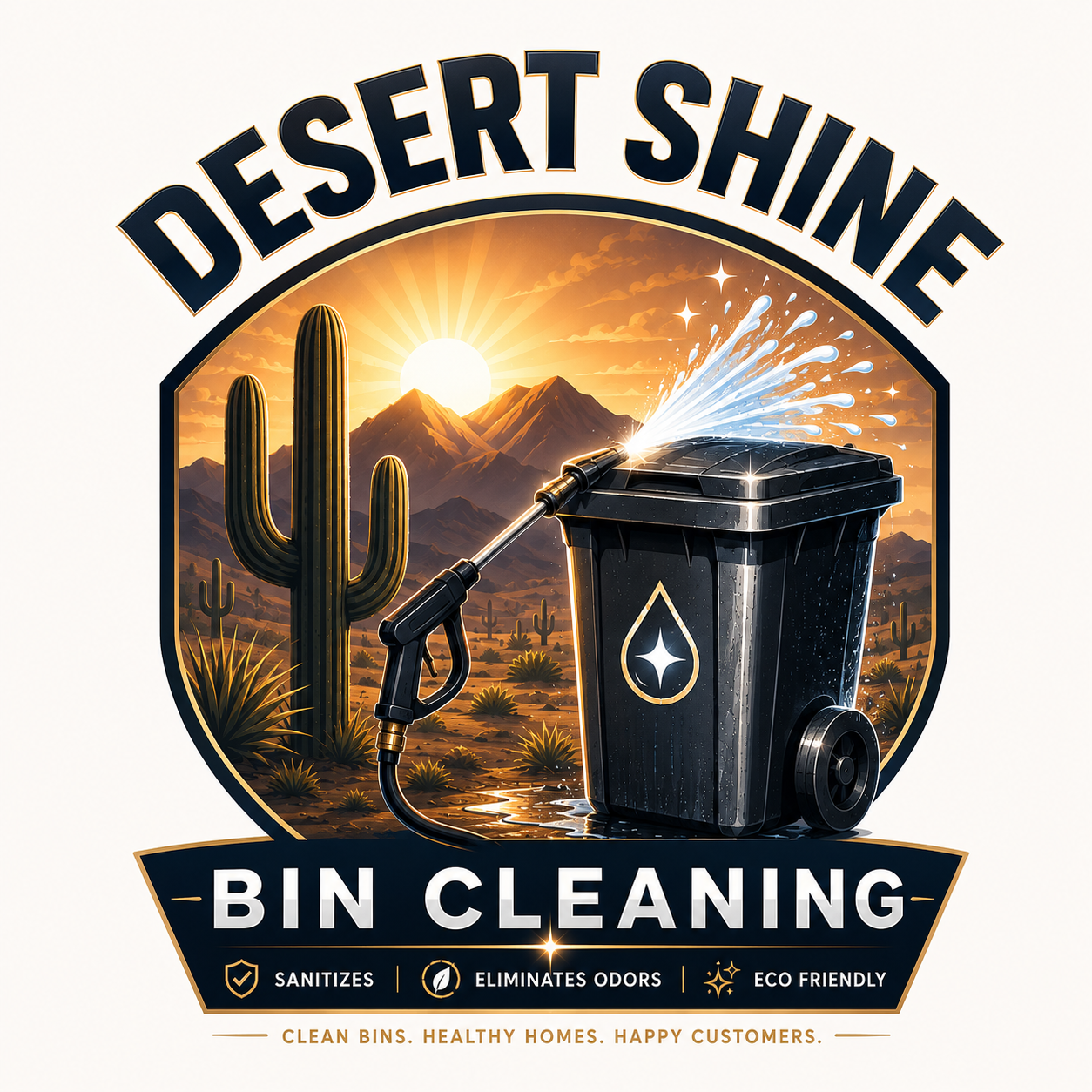 Desert Shine Bin Cleaning logo